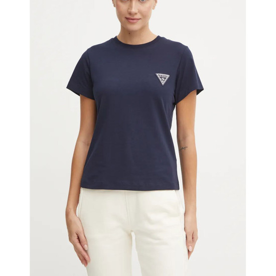 Guess Γυναικεία κοντομάνικη μπλούζα Eco Anna Triangle Tee